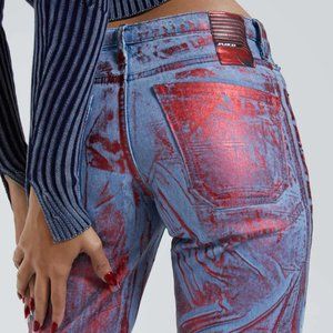 MIDTOWN METALLIC JEANS